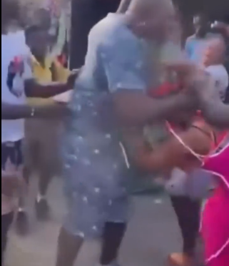 Video: Bukom Banku spotted beating up lady alleged to be his girlfriend