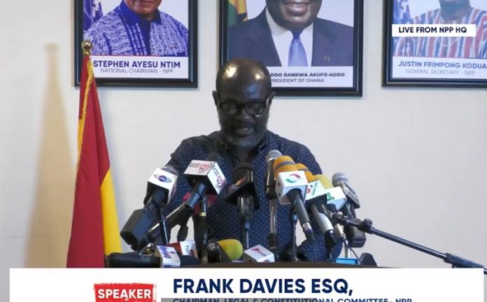 It’s wrong to say the NPP anticipated court ruling – NPP legal committee