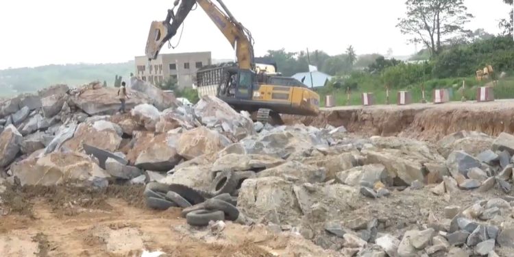 Properties damaged in another blasting incident at Dabenyin