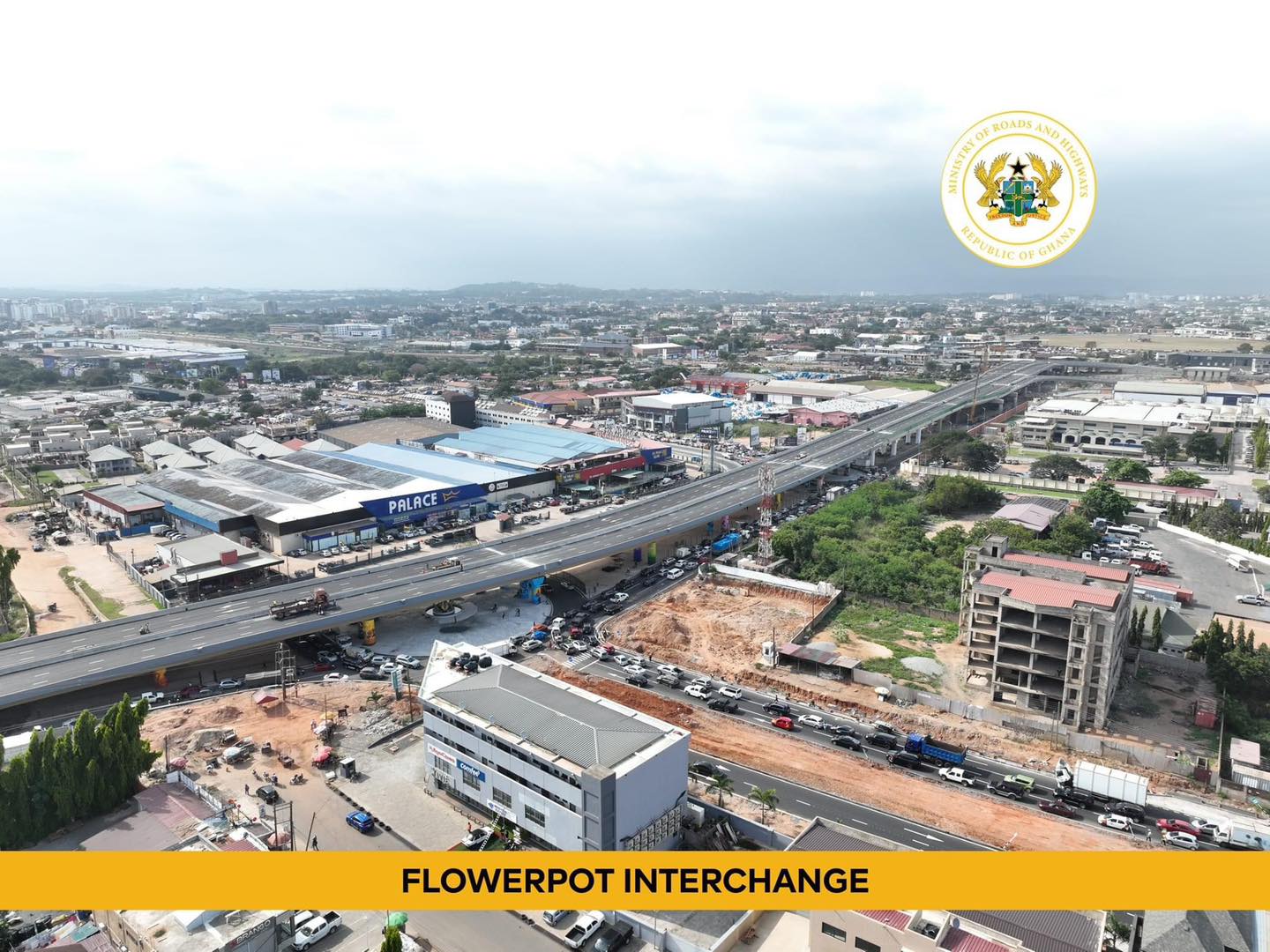 Govt bars use of containers, kiosk around Flower Pot interchange