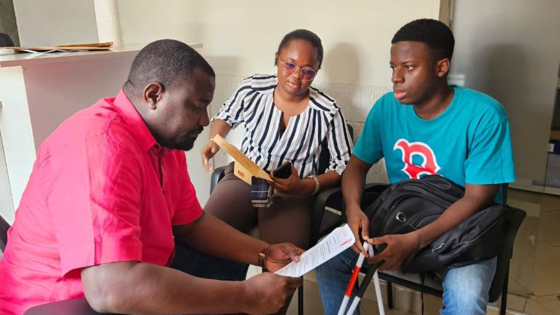 Visually impaired law student gets over GHC10k outstanding arrears settled by Dumelo