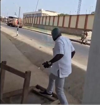 Titus Glover destroys hawkers’ wooden tables at Flower Pot Interchange