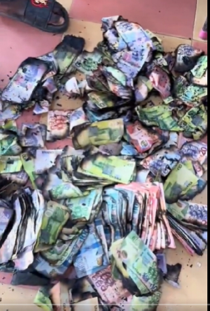 Video: GHS200, GHS100 notes burn in fire incident