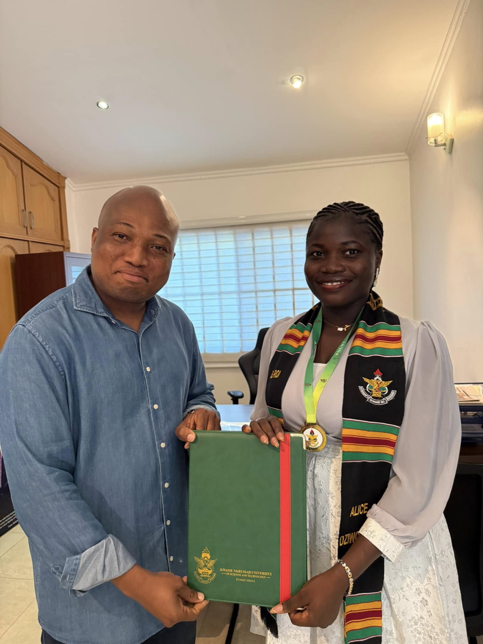 North Tongu’s first ever Aerospace Engineer receives scholarship from Ablakwa