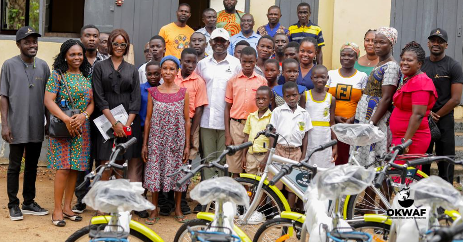 Dozen bicycles donated by OKWAF to rural schools in Akuapeman