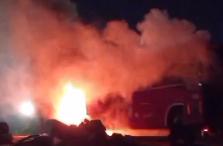 OA bus catches fire on Accra-Kumasi Highway; no casualties recorded