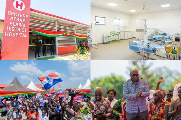 4 District Hospitals commissioned by Akufo-Addo in Ashanti Region