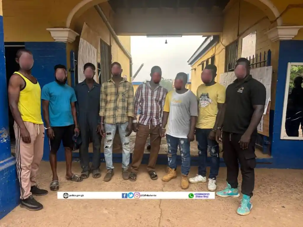 Police arrests 8 for unlawful entry into Metro Mass Transit workshop at Sunyani