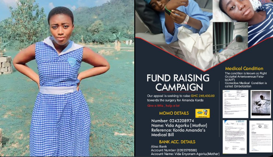 Ola SHS student cries for help to fund life-saving surgery