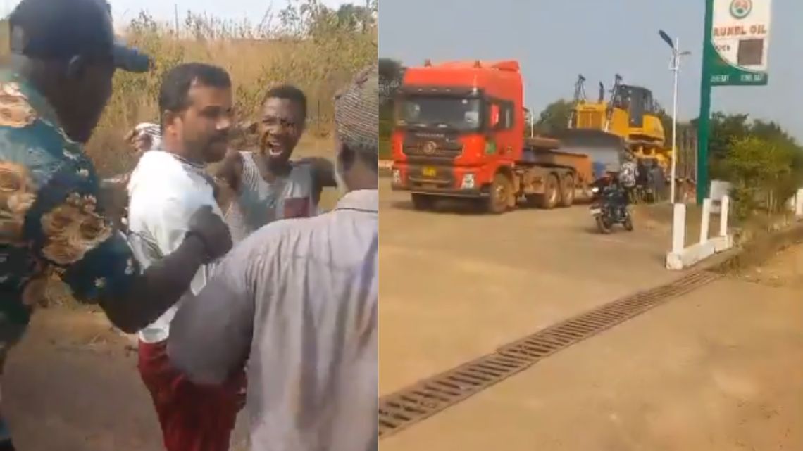Nkwanta South youth halt foreigners transporting DRIP equipment