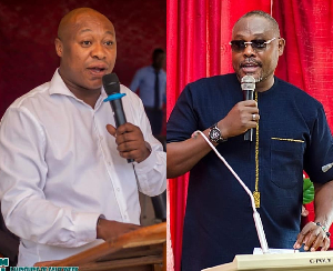 NPP PC for Cape Coast North allegedly wears party colors to voting center