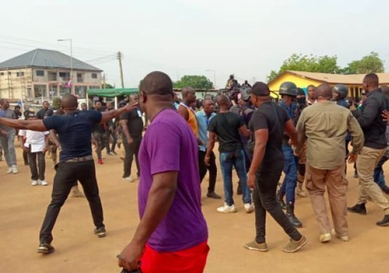 Voting perimeter dispute at Koforidua Police Headquarters during special voting
