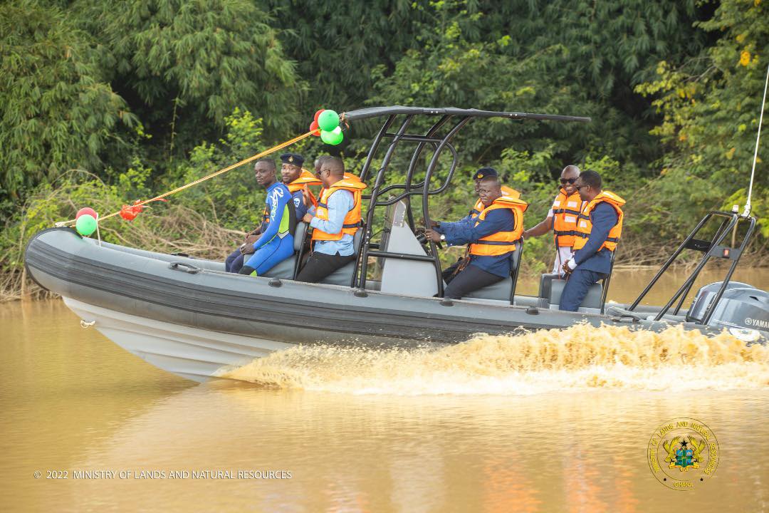 EC rents speed boats for smooth electoral material distribution in Afram Plains