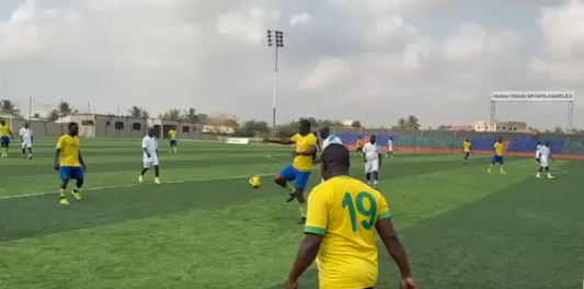 Okoe Boye showcases skills on the pitch a week after 2024 elections defeat