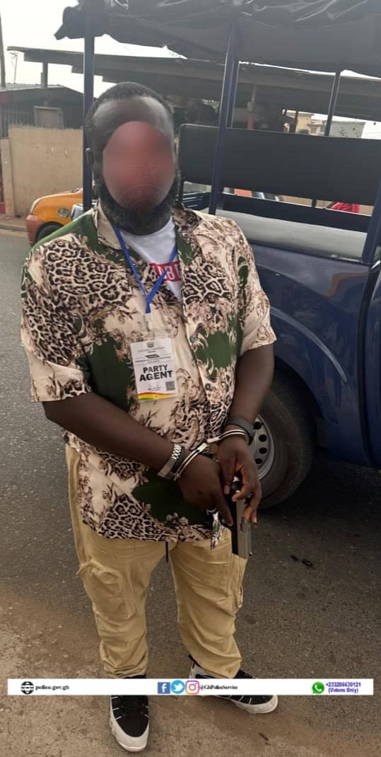 Party agent arrested for wielding weapon at St. Theresa School polling station