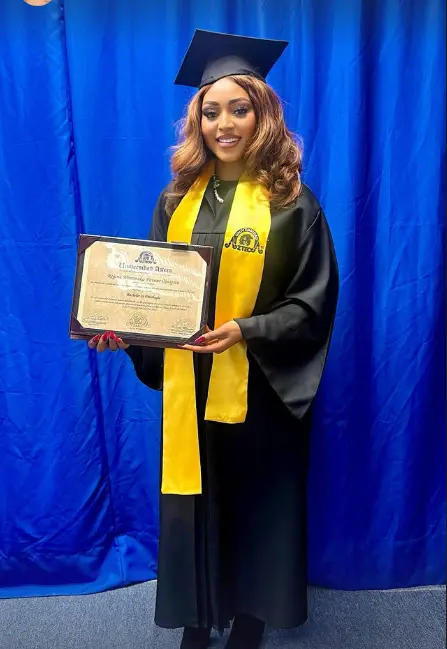 Regina Daniels bags Bachelor’s degree in Psychology from a Mexican University