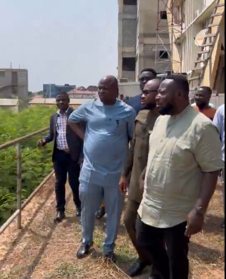 Youth Minister, NYA Boss inspect Azumah Nelson sports complex in deplorable state