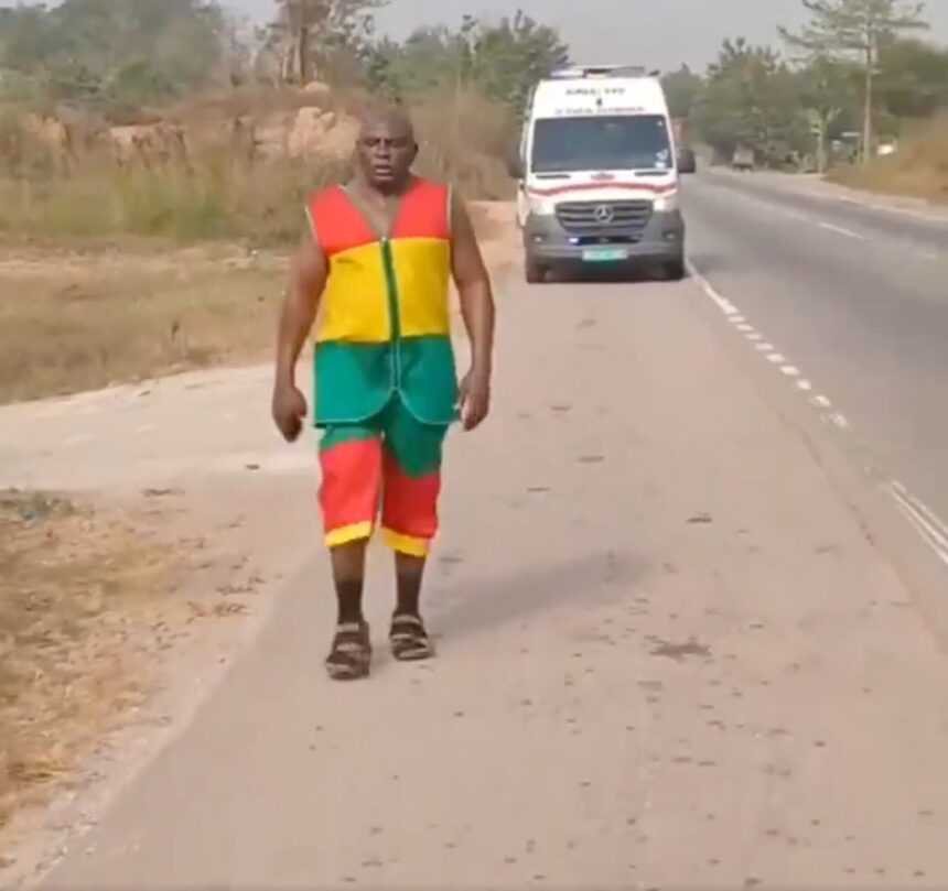 65-year-old walks from Kumasi to Accra for John Mahama’s inauguration