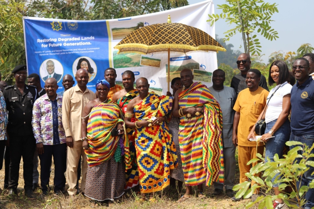 159 hectares of reclaimed mining sites handed over to communities by Minerals Commission