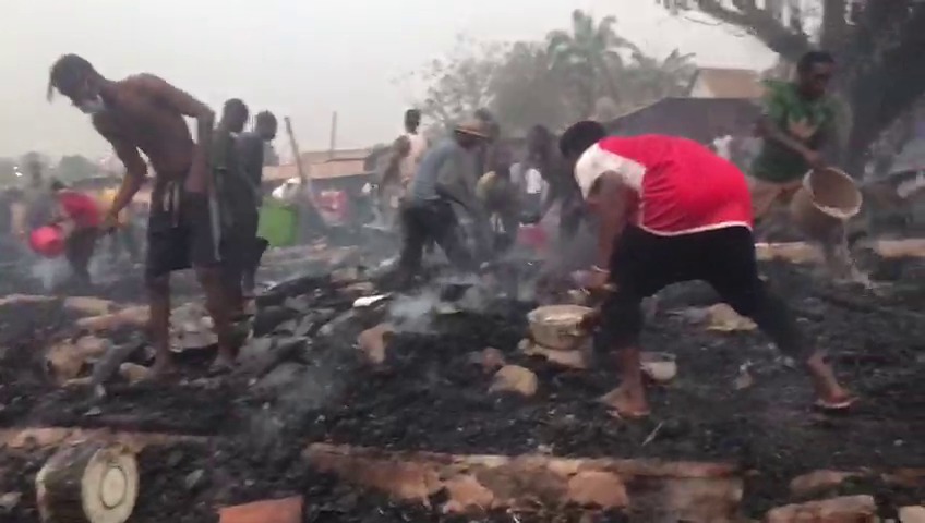 Ashanti Region: Fire destroys dozens of homes in Nima-Moke