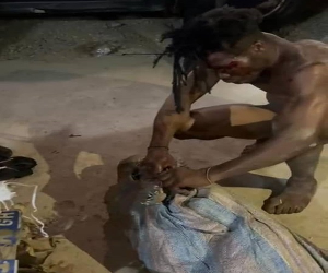 Two arrested for allegedly carrying corpse in sack