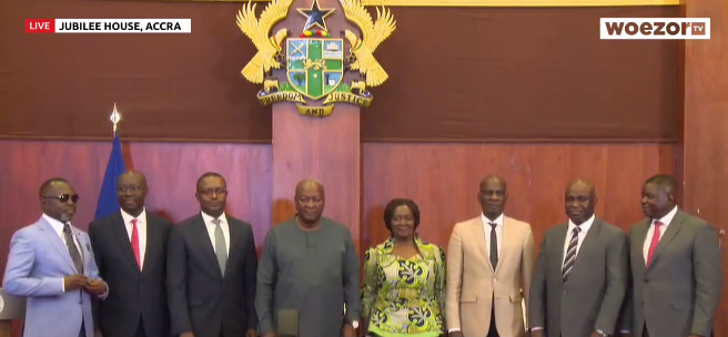 Mahama swears in 6 approved ministers-designate