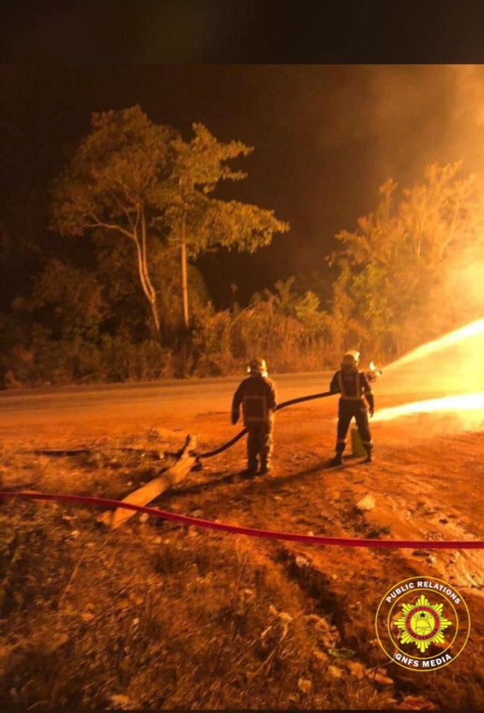 Fuel tanker burns to ashes at Enyiresi