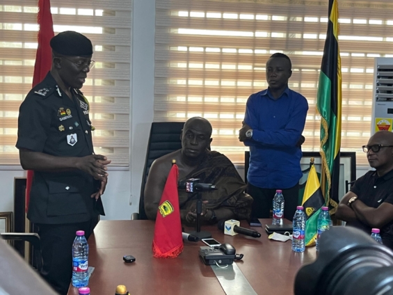 IGP Dampare engages Kotoko executives after fan’s death during Nsoatreman match