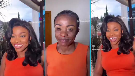 Watch Diana Asamoah in new heavy makeup look