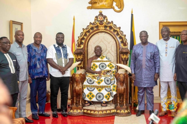 Lands Minister seeks Otumfuo’s support for mining, forest reforms