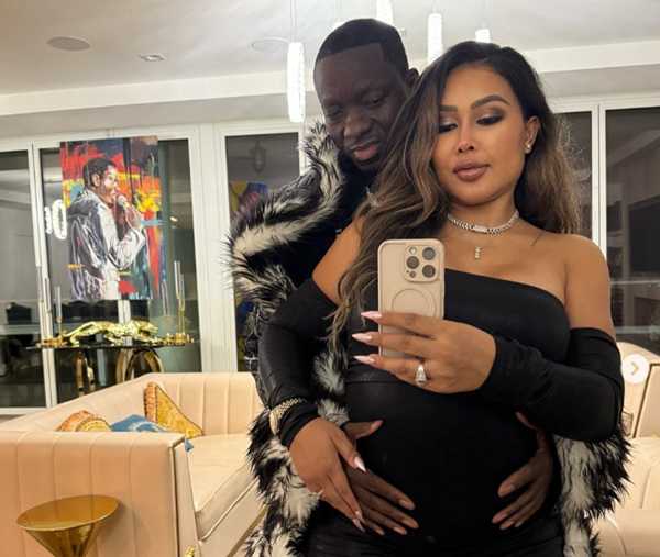“It’s not food, it’s a baby!” – Michael Blackson and fiancée expecting first baby