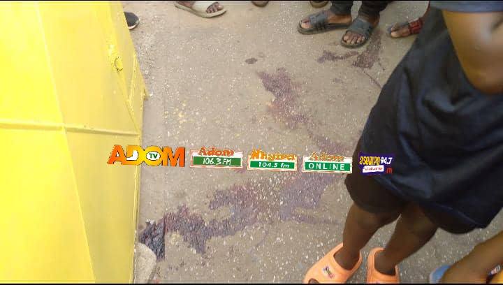 Photos: Robbers gun down MoMo vendor in broad daylight at Krofrom