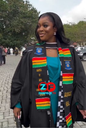 Video: Jackie Appiah bags a Masters Degree in Communication Studies at the University of Ghana