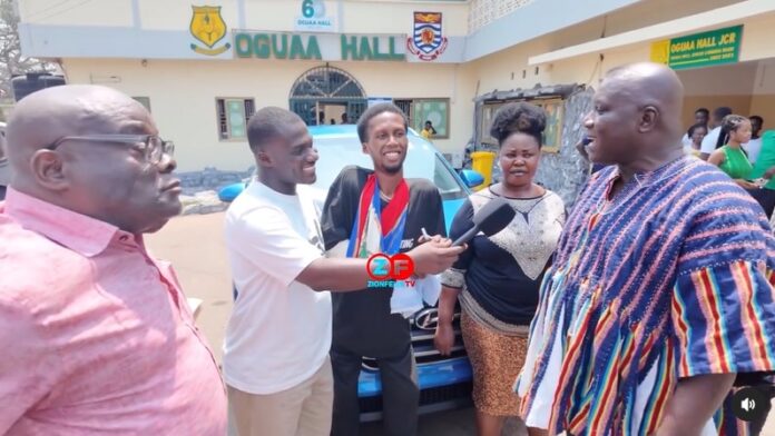 UCC student with rare standing condition receives car, GHS20K gift