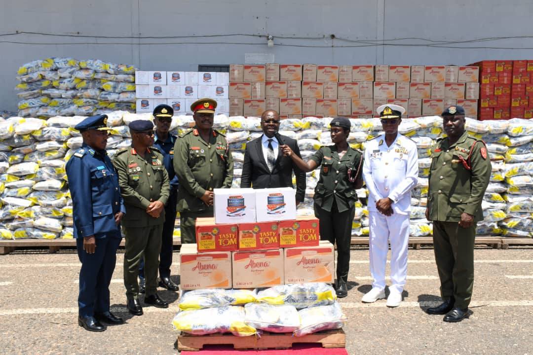 GAF receives bags of rice, other food items from Defence Minister