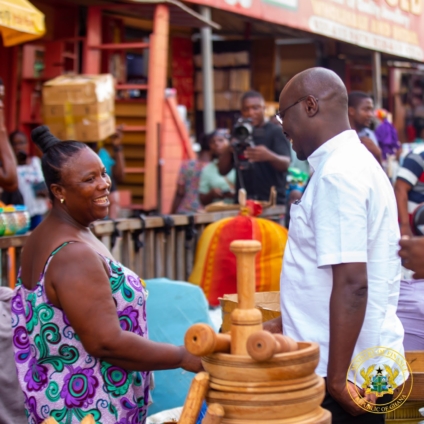 2025 budget: Finance Minister visits, engages market women and kayayei ahead of presentation