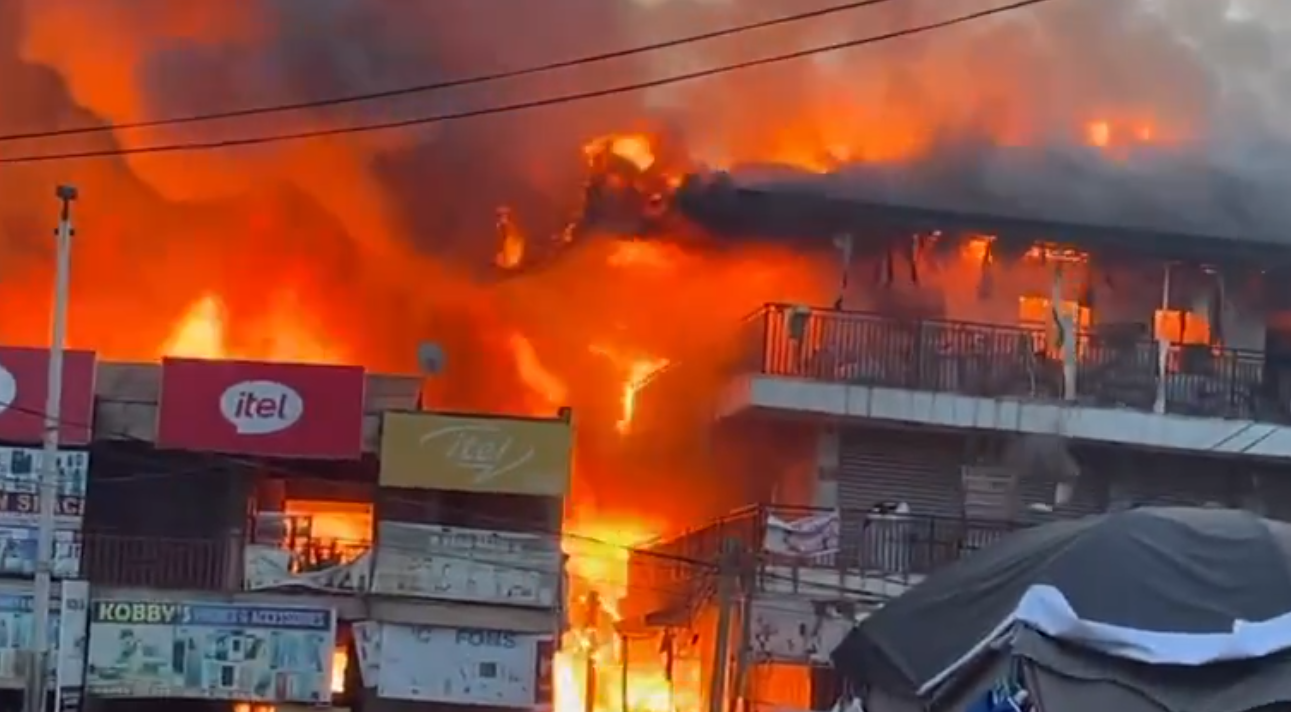GNFS douses Adum Market fire after 48 hours; over 5,000 traders affected
