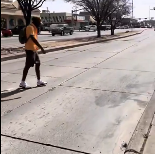 Watch how Ghanaian man in U.S. marked Independence Day with iconic school uniform
