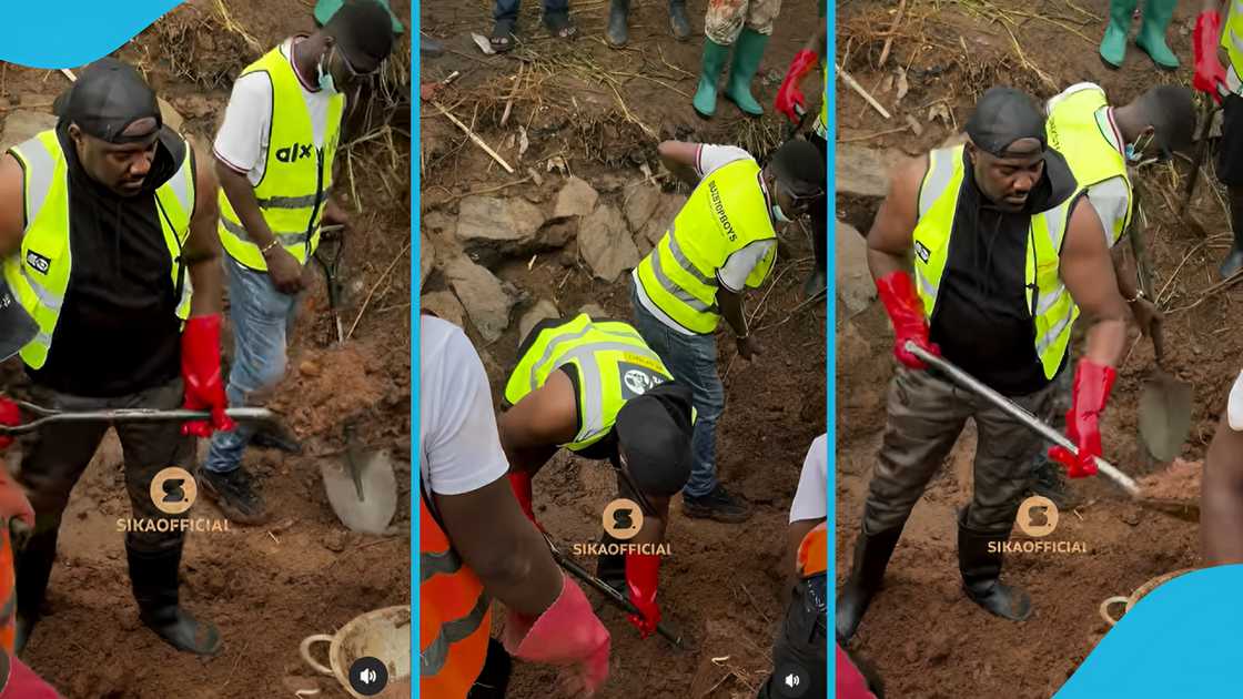 Video: John Dumelo joins Wode Maya, BuzStop Boys to silt gutters, donates GHS 10k