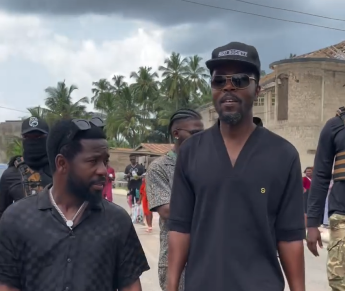 Family, friends join Kwaw Kese to mourn late mother at one-week ceremony