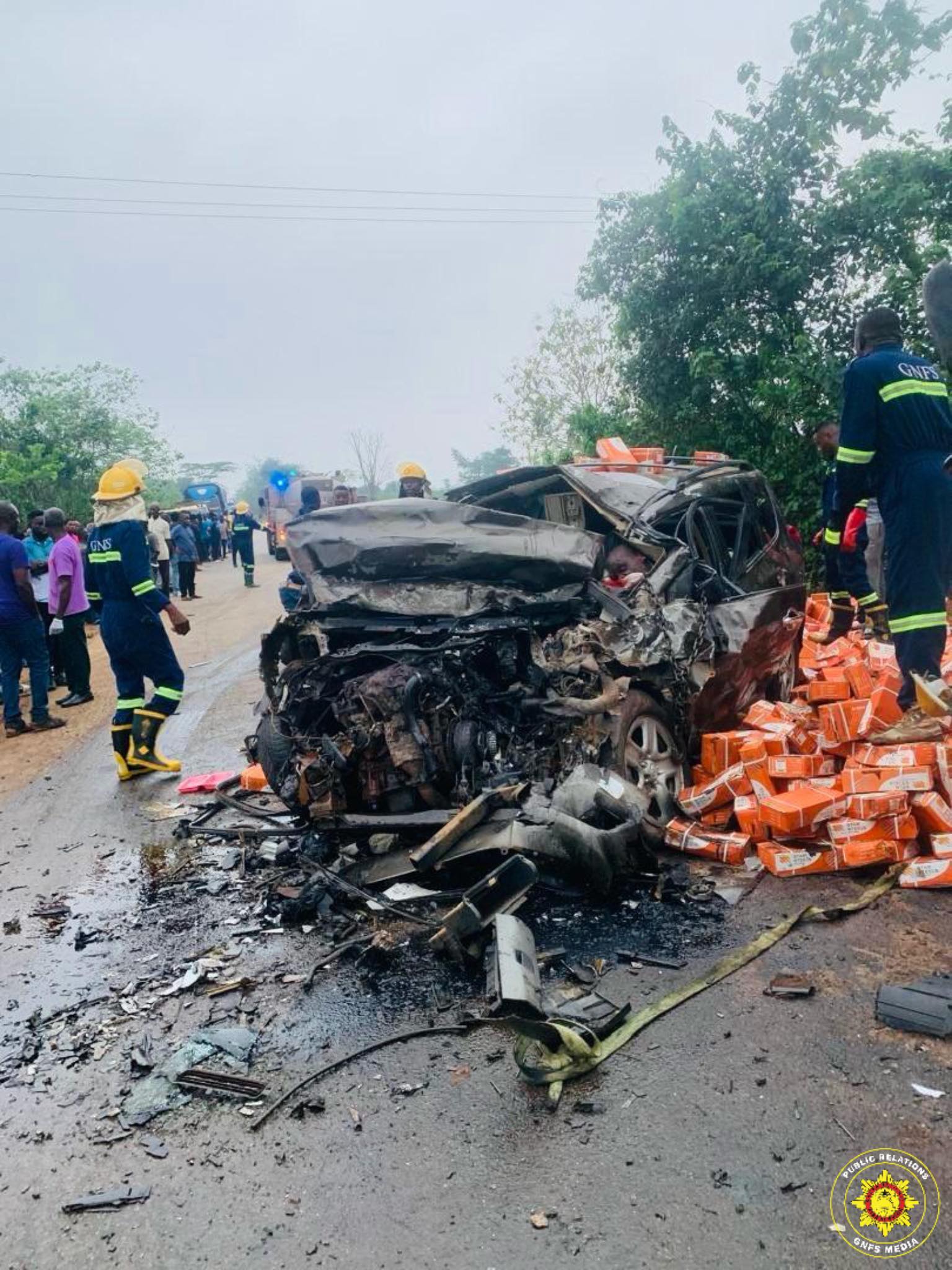 5 dead in Sunyani-Kumasi highway crash