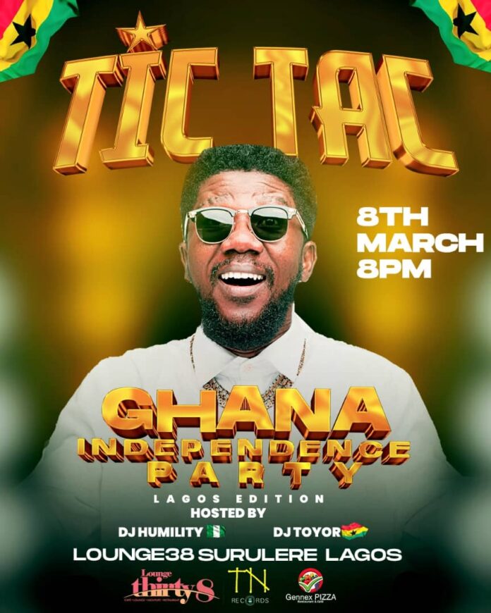 TiC to headline Ghana Independence Day Party in Lagos on March 8
