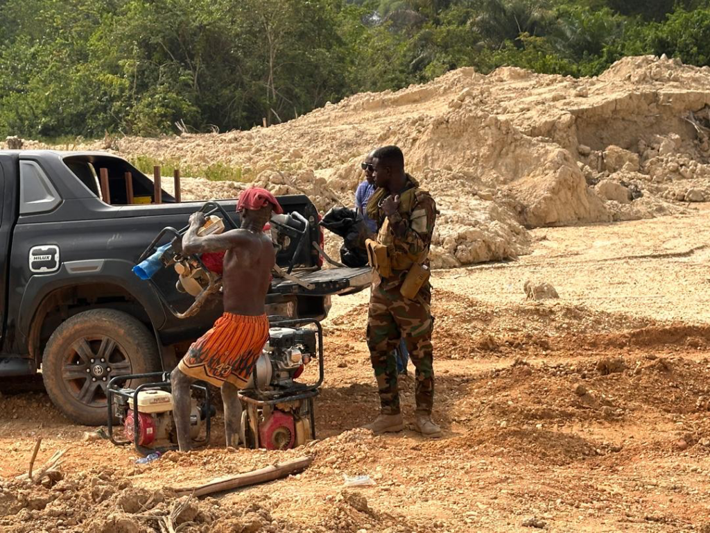 Tensions rise as NDC officials allegedly oppose seizure of illegal mining equipment