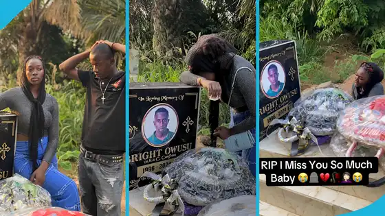 Sandra Adwoa Diamond breaks down in tears during visit to C Confion’s grave