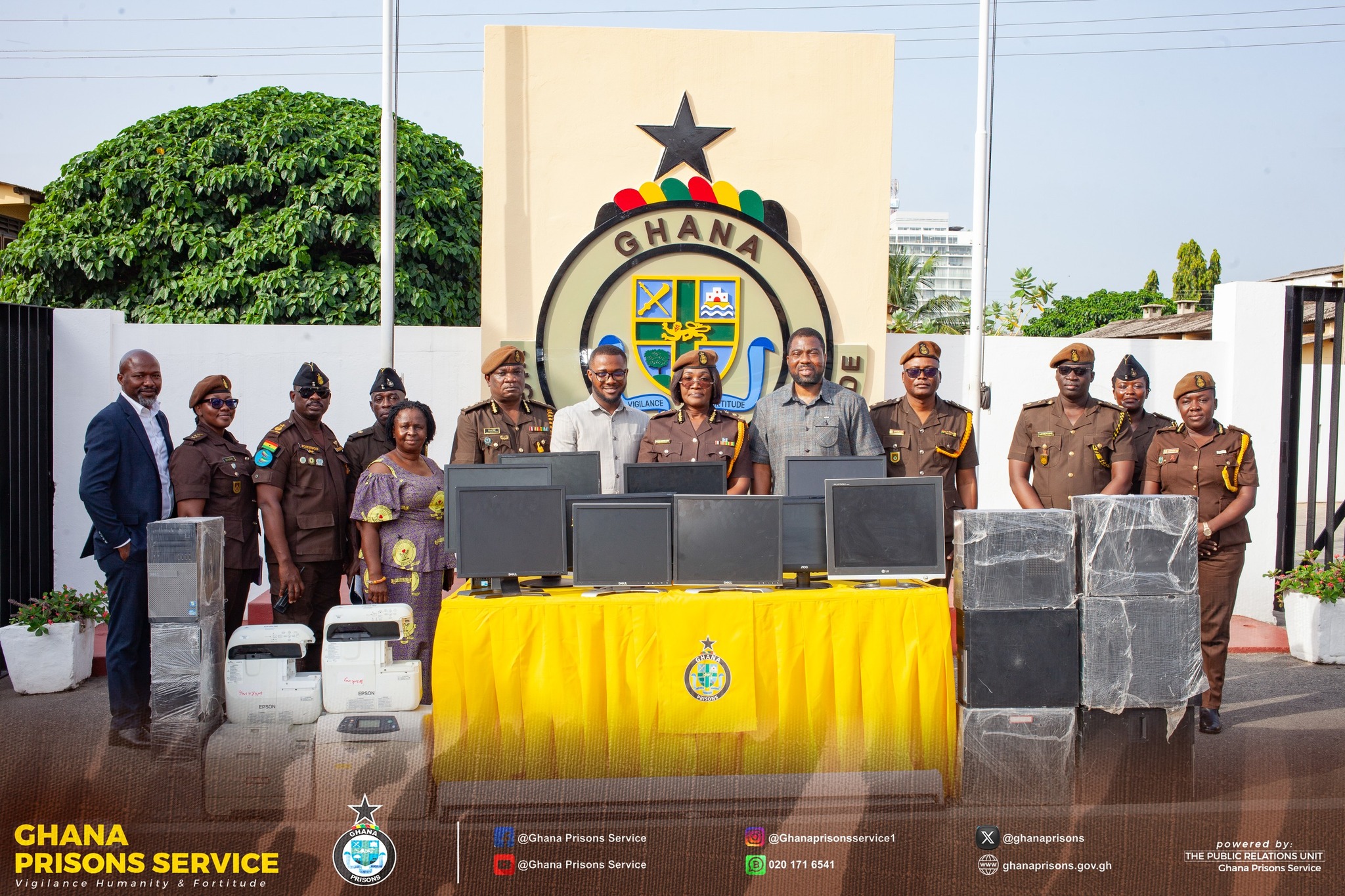 Prisons Service receives computers from Cyber1defense Communication Ltd