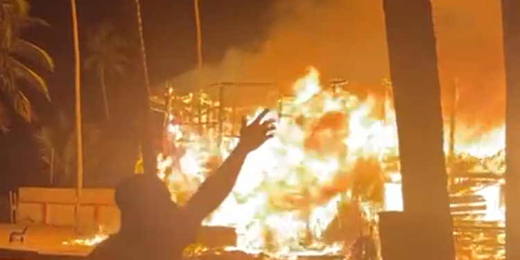 Madina fire outbreak destroys several commercial and residential structures