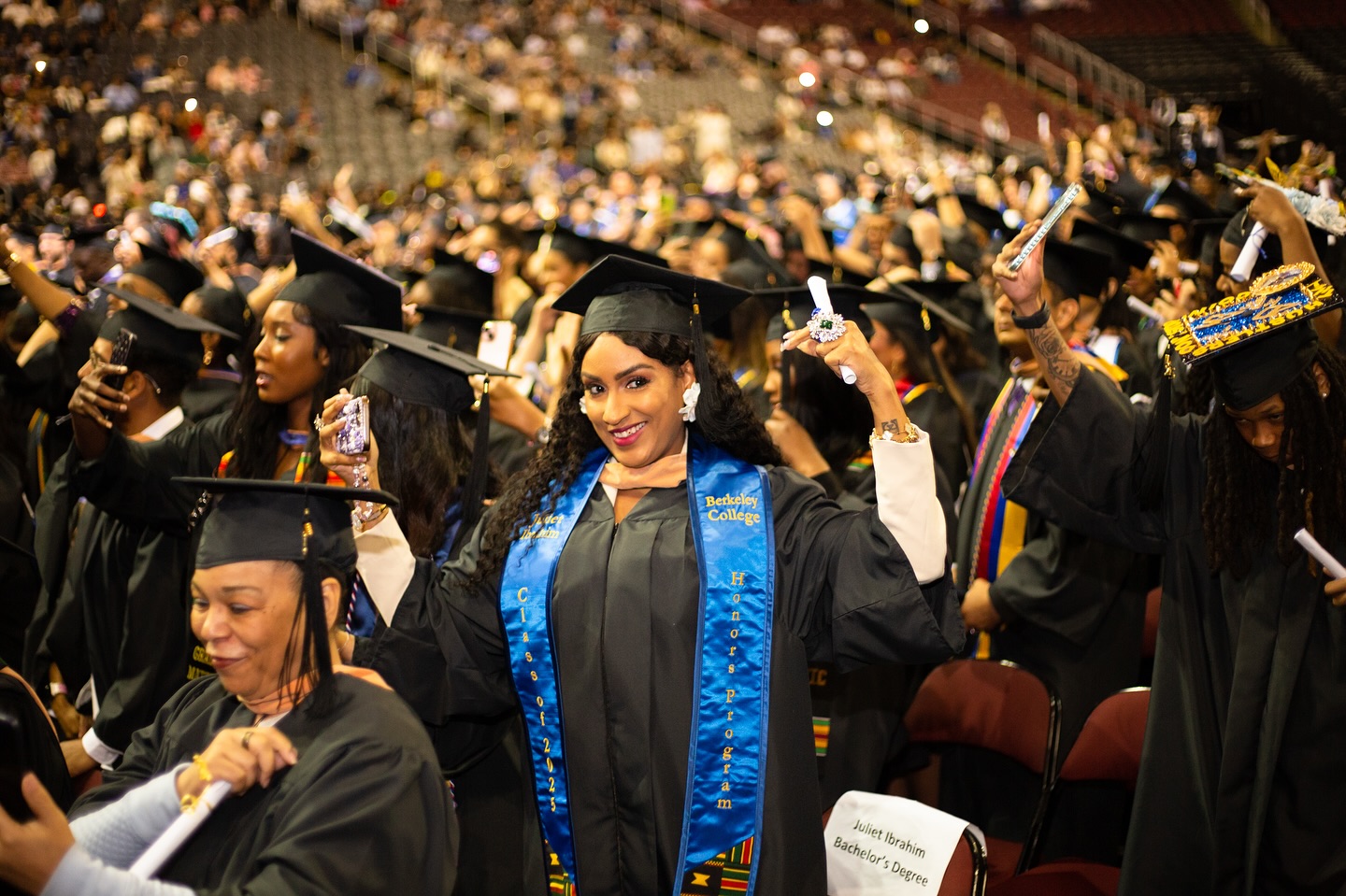 “I did it!”- Juliet Ibrahim after earning a Bachelor’s degree abroad