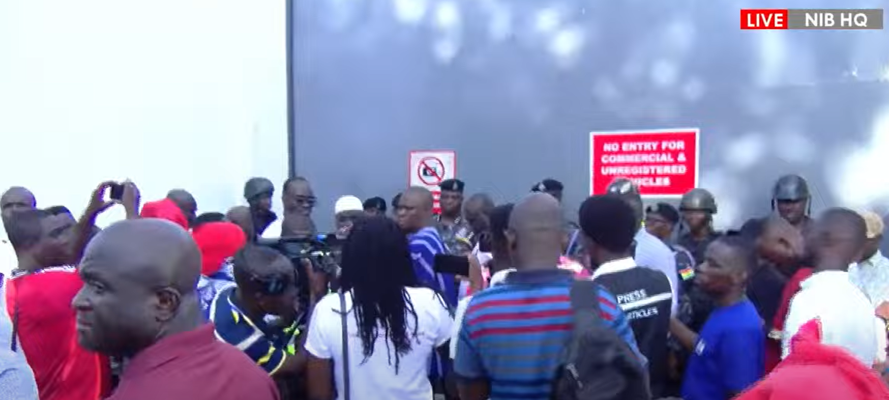 NPP supporters, Minority MPs mass up at NIB to demand Wontumi’s release