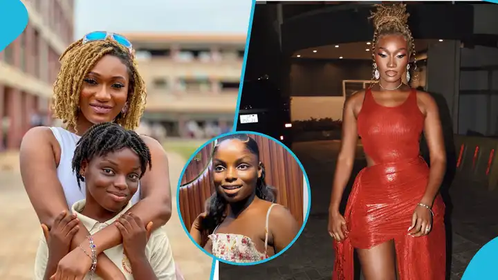 Wendy Shay gifts cash to god-daughter’s father at his furniture shop
