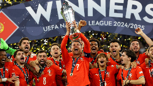 Video: Ronaldo’s Portugal wins UEFA Nations League after 5-3 win over Spain